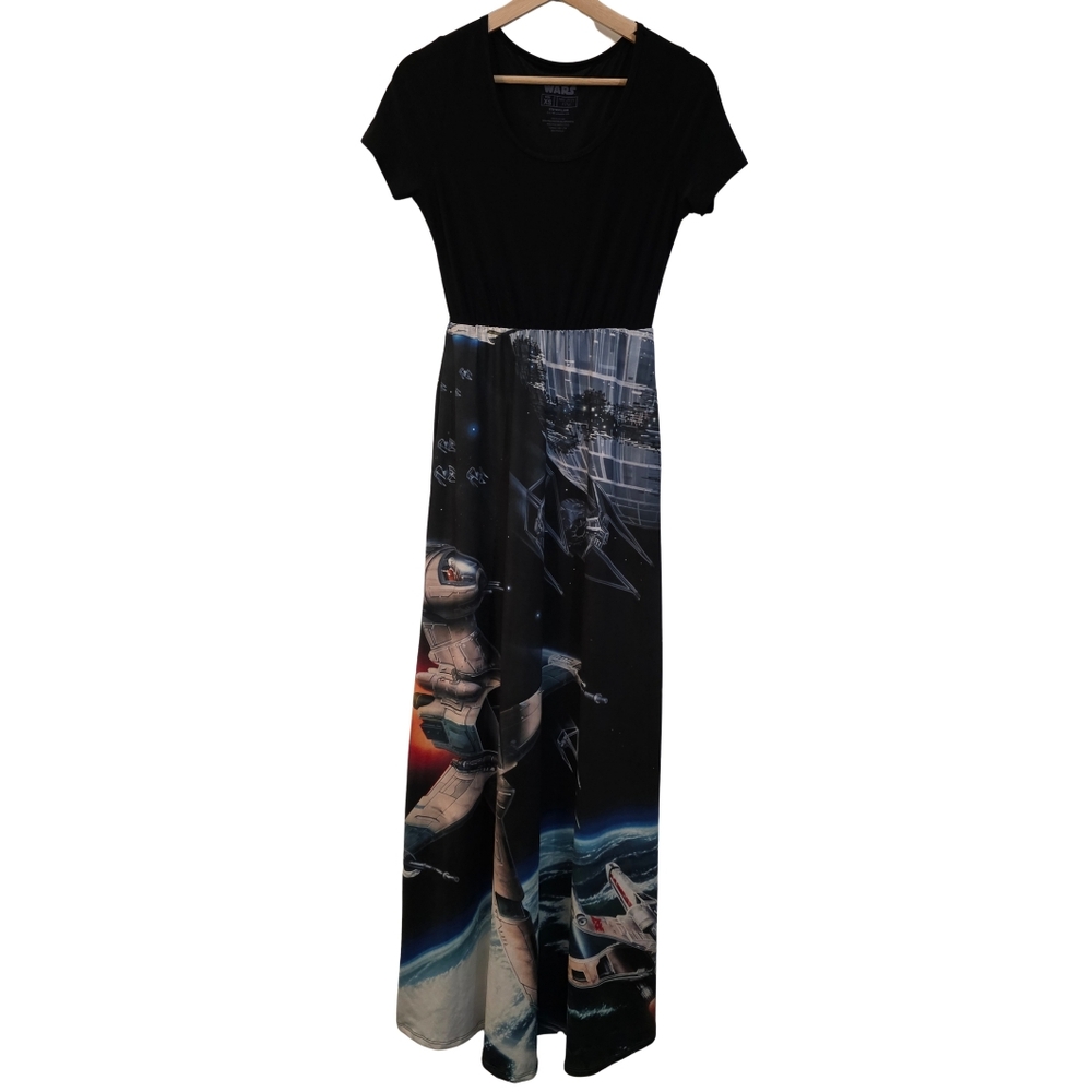 Mighty Fine Star Wars Maxi Dress Womens XS Excellent May The Fourth